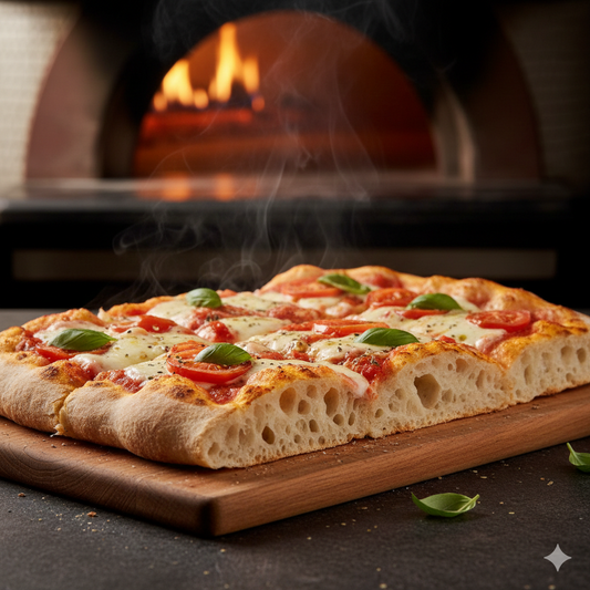 Pâte à pizza en plaque (teglia)