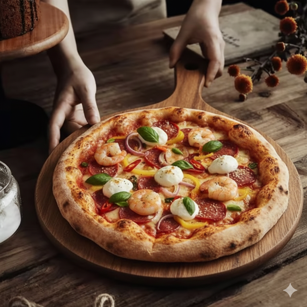 Planche à pizza en bois